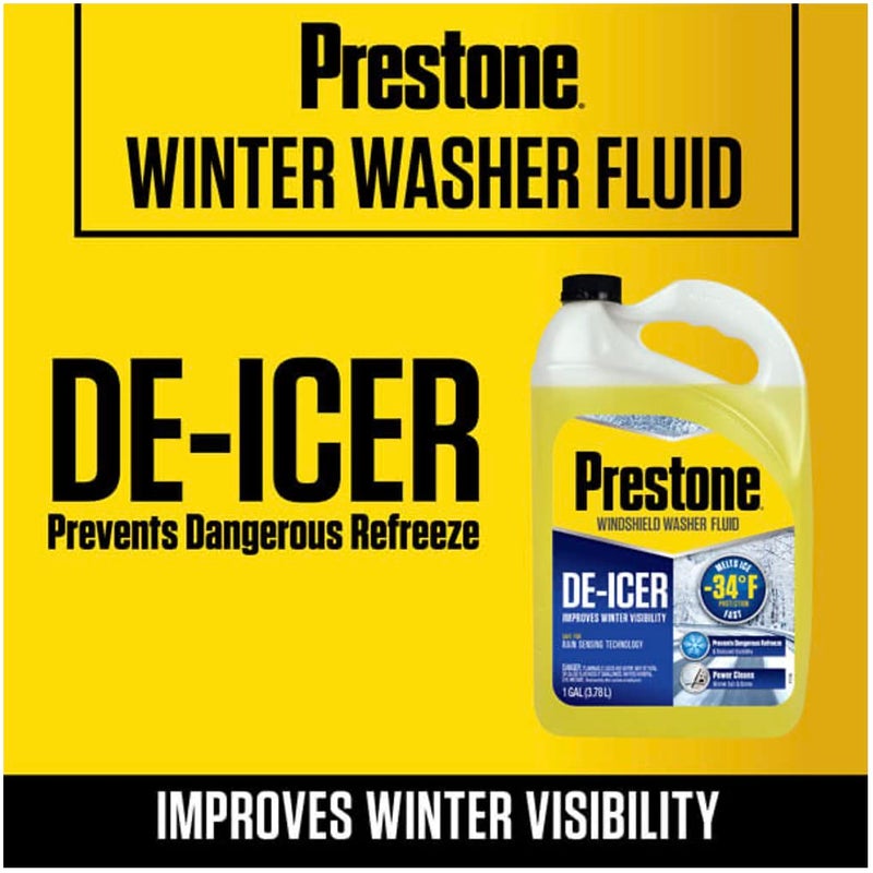 Prestone AS250 De-Icer Windshield Washer Fluid - 1 Gallon - Image 2